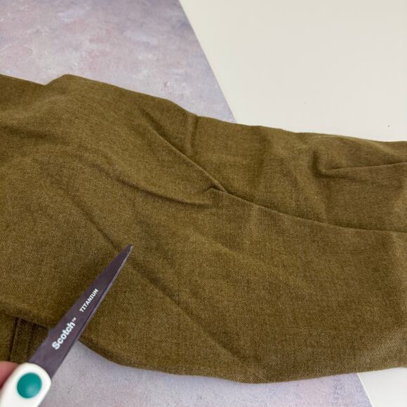 WWII Vtg Wool Shirt US Military Olive Drab Khaki Button Placket Sz 15/32 READ - Picture 10 of 16